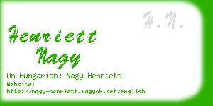 henriett nagy business card